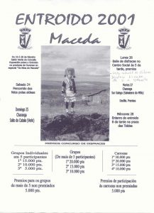Cartel Entroido Maceda 2001